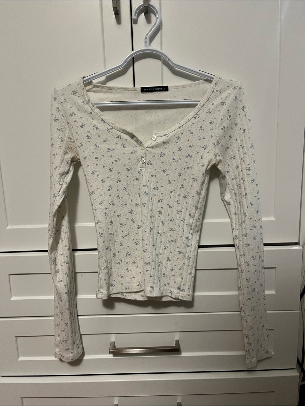 Brandy Melville Floral Button-Up Top
